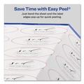 Office Jansan | Avery 22820 2 in. x 3.33 in. Labels with Sure Feed and Easy Peel - Oval Glossy White (80/Pack) image number 6