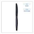 Cutlery | Boardwalk BWKKNIHWPSBIW Heavyweight Wrapped Polystyrene Knife - Black (1000/Carton) image number 4