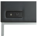  | Alera ALEQB8116P 26.38 in. x 26.38 in. x 30.5 in. QUB Series Powered Armless L Sectional - Black image number 5