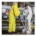 Bib Overalls | Ansell KCC09813 A70 Chemical Spray Protection Coveralls - Large Yellow (12/Carton) image number 5