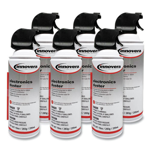 Dusters | Innovera IVR10016 10 oz. Compressed Air Duster Cleaner (6/Pack) image number 0