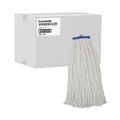 Cleaning & Janitorial Supplies | Boardwalk BWK724RCT 24 oz. Cut-End Lie-Flat Rayon Wet Mop Head - White (12/Carton) image number 0