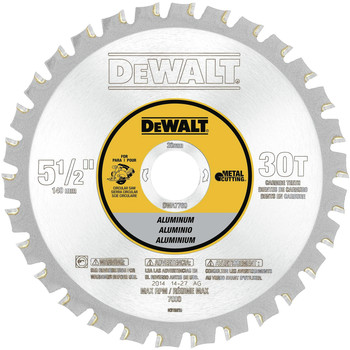 Dewalt DWA7760 5-1/2 in. 30T Aluminum Cutting Saw Blade