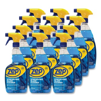Zep Commercial 32 oz. Spray Bottle Streak-Free Glass Cleaner - Pleasant Scent (12/Carton)