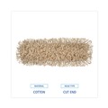 Mops | Boardwalk BWK1324 24 in. x 5 in. Industrial Hygrade Cotton Dust Mop Head - White image number 5