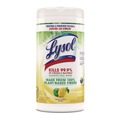 Cleaning & Janitorial Supplies | LYSOL Brand 19200-49128 1-Ply 7 in. x 7.25 in. Disinfecting Wipes II - Fresh Citrus Scent, White (6/Carton) image number 1