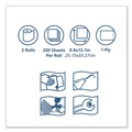 Paper Towels and Napkins | Tork 450338 Advanced ShopMax Wiper 450 Centerfeed Refill - Blue (2/Carton) image number 6