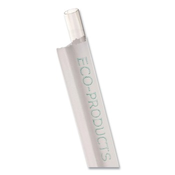 Eco-Products EP-ST990 9.5 in. Wrapped Plastic Straw - Clear (4800/Carton)