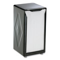 San Jamar H900BK 3-3/4 in. x 4 in. x 7-1/2 in. Capacity: 150, Tall Fold, Tabletop Napkin Dispenser - Black image number 0