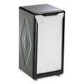 Just Launched | San Jamar H900BK 3-3/4 in. x 4 in. x 7-1/2 in. Capacity: 150, Tall Fold, Tabletop Napkin Dispenser - Black image number 0