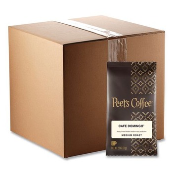 Peet's Coffee & Tea 504918 2.5 oz. Frack Pack Coffee Portion Packs - Cafe Domingo Blend (18/Box)
