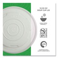 Food Trays, Containers, and Lids | Eco-Products EP-ECOLID-SPL 12 oz./16 oz./32 oz. World Art PLA-Laminated Plastic Soup Container Lids - White (500/Carton) image number 2