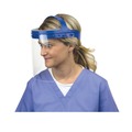 Face Shields and Visors | Suncast HGASSY16 16.5 in. x 10.25 in. x 11 in. Fully Assembled Full Length Face Shield with Head Gear - Clear/Blue (16/Carton) image number 2