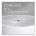 Cleaning & Janitorial Supplies | Scott 07005 Essential 3.75 in. x 2300 ft. Septic Safe Coreless JRT - White (12 Rolls/Carton) image number 5