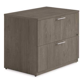 Alera 36 in. x 24 in. x 29 in. Seville Series 2-Drawer Lateral Legal File Cabinet - Walnut