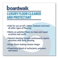Degreasers | Boardwalk BWK4854 1 Gallon Luxury Floor Cleaner and Protectant - Lemon Scent (4/Carton) image number 2