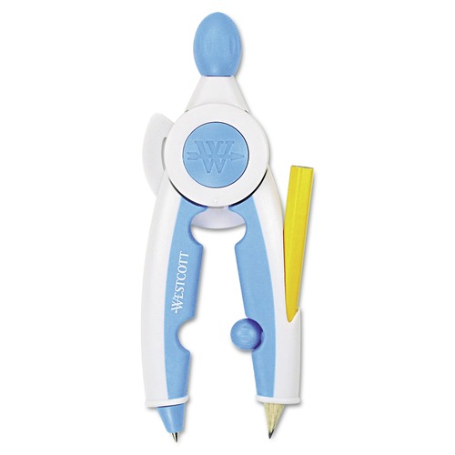Mothers Day Sale! Save an Extra 10% off your order | Westcott 14377 10 in. Soft Touch School Compass with Antimicrobial Product Protection - Assorted image number 0