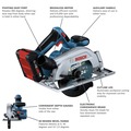 Circular Saws | Bosch GKS18V-22B25 18V Brushless Lithium-Ion Blade-Right 6-1/2 in. Cordless Circular Saw Kit with 2 Batteries (4 Ah) image number 4
