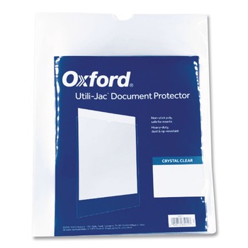 Oxford Utili-Jac 9 in. x 12 in. Heavy-Duty Plastic Envelopes - Clear (50/Box)