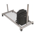  | Alba PMLUX6 44.8w x 21.67d x 70.8h 6 Hanger/6 Hook Garment Rack - Silver/Wood image number 6