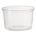 Office Jansan | WNA WNA APCTR16 16 oz. Plastic Deli Containers - Clear (50/Pack, 10 Packs/Carton) image number 0