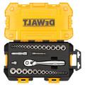 Socket Sets | Dewalt DWMT73804 34-Piece 1/4 in. and 3/8 in. Drive Socket Set image number 1