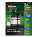 Office Jansan | Avery 60526 UltraDuty 2 in. x 2 in. GHS Chemical Waterproof and UV Resistant Labels - White (600/Pack) image number 0