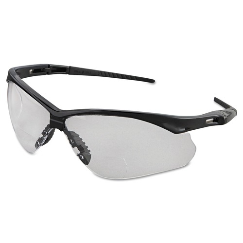 Eye Protection | Ansell 28624 V60 Nemesis Rx Plus 2.0 Diopter Reader Safety Glasses - Black Frame/Clear Lens image number 0