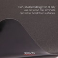Office Jansan | Deflecto CM21242BLK Economat 45 in. x 53 in. All Day Use Chair Mat For Hard Floors - Black image number 8