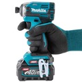 Combo Kits | Makita GDT02D 40V max XGT Brushless Lithium-Ion Cordless 4 Speed Impact Driver Kit with 2 Batteries (2.5 Ah) image number 2