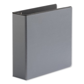 Universal UNV30751 3 in. Capacity 11 in. x 8.5 in. 3 Rings Deluxe Easy-to-Open D-Ring View Binder - Black
