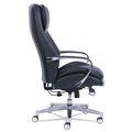 Office Chairs | La-Z-Boy 48956 20.25 in. to 23.25 in. Seat Height Commercial 2000 Big/Tall Executive Chair, Supports 400 lb - Black Seat/Back/Silver Base image number 2