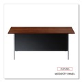  | Alera ALESD7236BM 72 in. x 36 in. x 29.5 in. Double Pedestal Steel Desk - Mocha/Black Chrome-Plated Legs image number 6