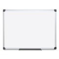  | MasterVision MA0207170 18 in. x 24 in. Value Lacquered Steel Magnetic Dry Erase Board - White Surface, Silver Aluminum Frame image number 0