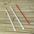 Food Service | Boardwalk BWKJSTW1025RED 10.25 in. Wrapped Jumbo Polypropylene Straws - Red (2000/Carton) image number 4