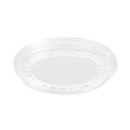 Food Trays, Containers, and Lids | SOLO LG8R-0090 Bare Eco-Forward RPET Recessed 8 oz. Deli Container Lids - Clear (50/Pack, 10 Packs/Carton) image number 0