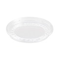 Food Trays, Containers, and Lids | SOLO LG8R-0090 Bare Eco-Forward ProPlanet Seal RPET Plastic Deli Container Recessed Lids Fits 8 oz. Volume Capacity - Clear (50/Pack, 10 Packs/Carton) image number 0