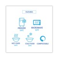 Food Service | Boardwalk PL-06BW 6 in. Diameter Bagasse Dinnerware Plate - White (1000/Carton) image number 6