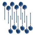 Cleaning Tools | Carlisle 36545000 1 in. x 34 in. Metal Telescopic Handle - Blue (12/Carton) image number 0