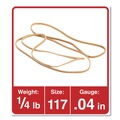 Mothers Day Sale! Save an Extra 10% off your order | Universal UNV04117 4 oz. Box 0.06 in. Gauge Size 117 Rubber Bands - Beige (50/Pack) image number 2