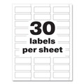  | Avery 61526 PermaTrack 0.75 in. x 2 in. Durable Asset Tag Labels - White (240/Pack) image number 8