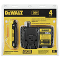 Battery and Charger Starter Kits | Dewalt DCB240C 20V MAX 4 Ah Compact Lithium-Ion Battery and Charger Starter Kit image number 1