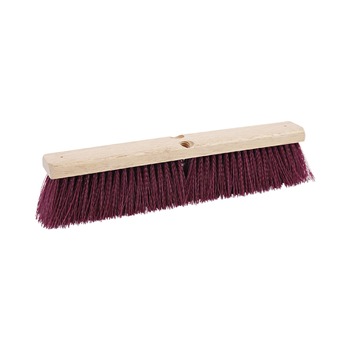 Boardwalk BWK20318 3 in. Maroon Heavy-Duty Polypropylene Bristles 18 in. Brush Floor Brush Head