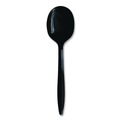 Food Service | Boardwalk BWKSOUPBLPPIW Mediumweight Wrapped Polypropylene Soup Spoon Cutlery - Black (1000/Carton) image number 1