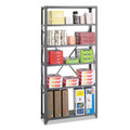 Storage Shelving | Safco 6268 Commercial Steel Shelving Unit, Six-Shelf, 36w X 12d X 75h, Dark Gray image number 2