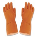 Cleaning Gloves | Ansell 192085 Alphatech 87-208 Heavyweight Gloves - Large, Orange (144 Pairs/Carton) image number 2