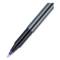 Pens | uni-ball 60027 Deluxe Extra-Fine 0.5 mm Rollerball Pen - Blue Ink/Metallic Gray/Black/Blue Barrel (1-Dozen) image number 6