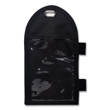 Advantus 75648 3.25 in. x 6 in. Holder 2.75 in. x 3.5 in. Insert Vertical Badge Holder with Pen Loop - Black (12/Box)