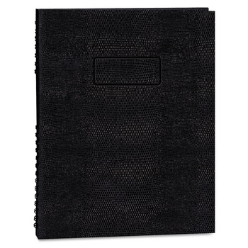Blueline EcoLogix NotePro 11 x 8.5 Sheets 1-Subject Medium/College Rule Executive Notebook - Black