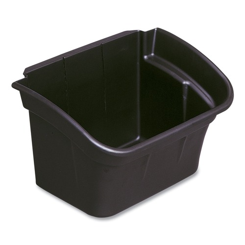 Cleaning Carts | Rubbermaid Commercial FG335488BLA 4 Gallon Utility Bin (Black) image number 0